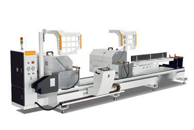 鋁塑型材高效 45°雙頭切割鋸